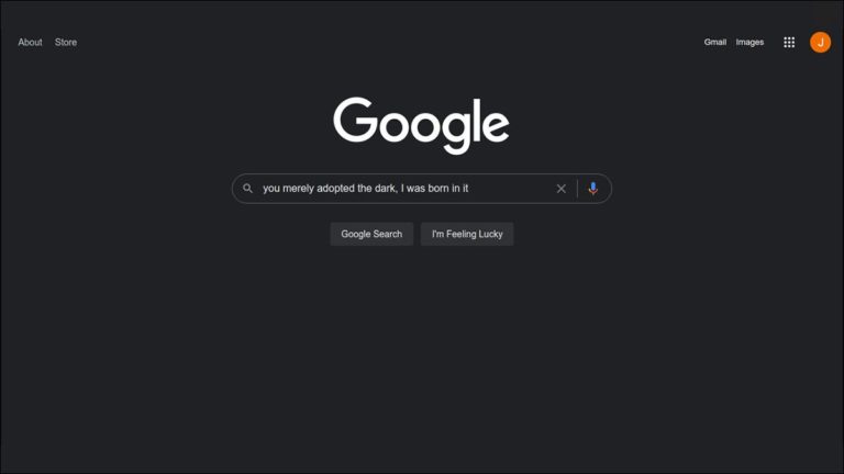 Google.com darkmode
