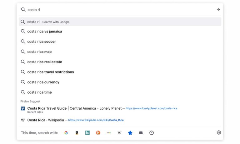 Firefox ads in nav bar