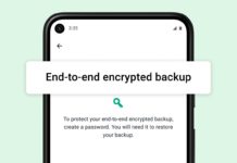 end-to-end encrypted backup whatsapp