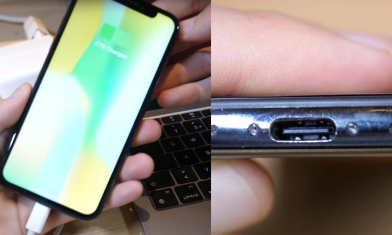 iPhone X USB type-C