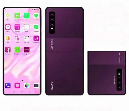 Huawei Clamshell Foldable Smartphone Mate V