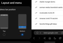 Samsung Internet Browser Beta Bottom Address Bar