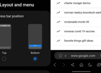 Samsung Internet Browser Beta Bottom Address Bar