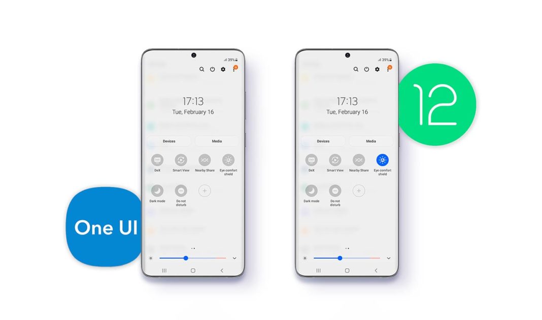 one ui vs android 12