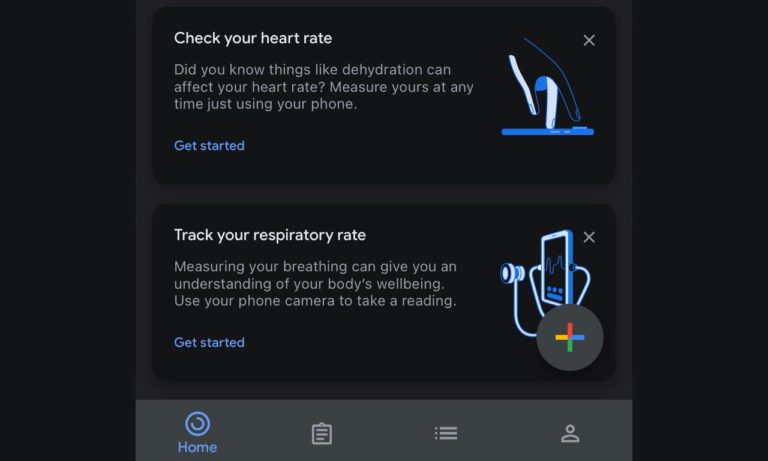 Google Fit Heart Respiratory Rate iPhone