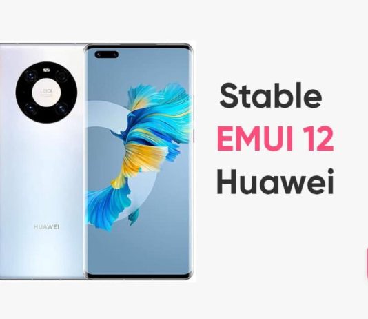 Huawei P40, Mate 40 Pro, Mate 30 Pro EMUI 12 Stable