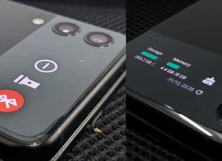 Samsung Galaxy Z Flip 3 5G CoverScreen OS