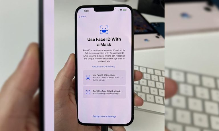 iOS 15.4 Face ID iPhone Apple Mask iOS 15.4.1