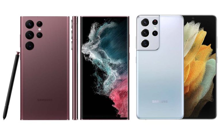 Samsung Galaxy S22 Ultra VS Samsung Galaxy S21 Ultra