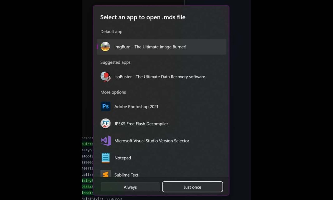 Windows 11 App Picker