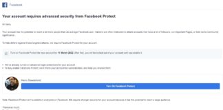 Facebook Protect