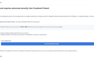 Facebook Protect