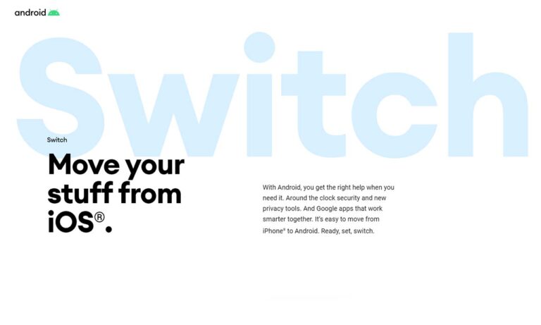 Switch to Android from iOS iPhone