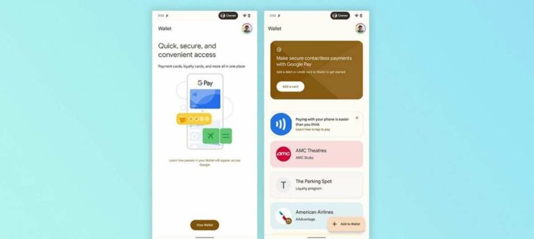 Wallet interface