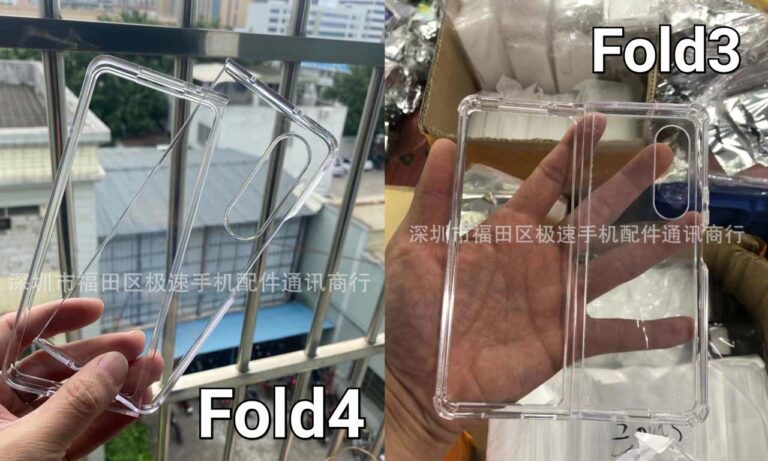 Samsung Galaxy Z Fold 4 Clear Case Leaks