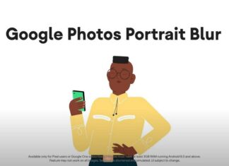 Google Photos potrait blur