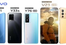 vivo V23 5G, Y76 5G, Y33s, Y01 Greece Launch