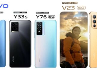 vivo V23 5G, Y76 5G, Y33s, Y01 Greece Launch