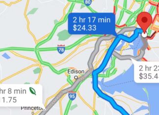 Google Maps Τιμές Διοδίων