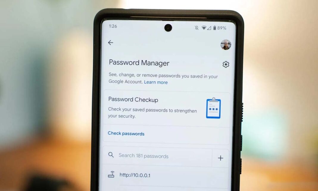 Google Password Manager Android Smartphone