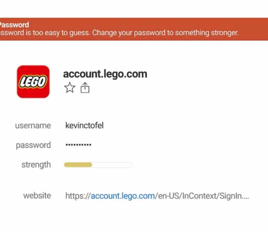 Google Chrome password strength indicator
