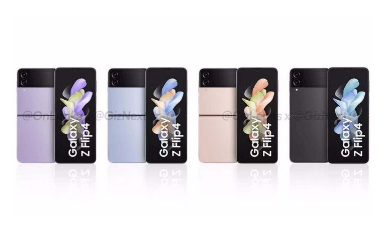 Samsung Galaxy Z Flip 4 Official Renders