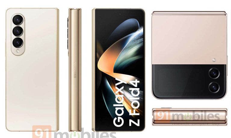 Samsung Galaxy Z Fold 4 Flip 4 Hi Res Official Renders