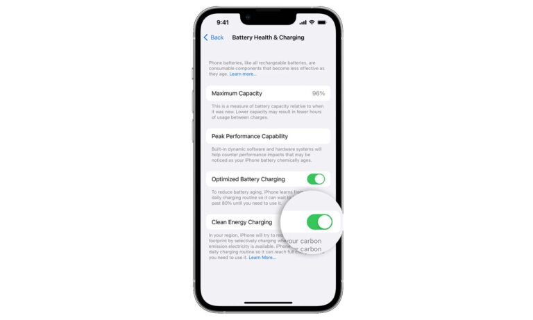 Clean Energy Charging iPhone Apple