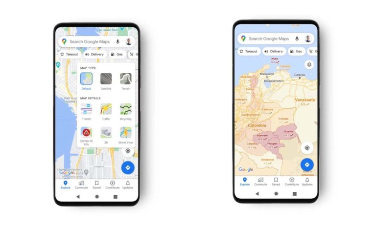 Google Maps COVID-19
