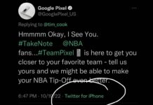Google Pixel Twitter for iPhone