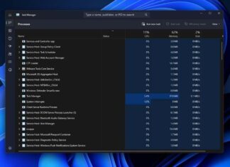 Windows 11 Διαχείριση εργασιών αναζήτηση
