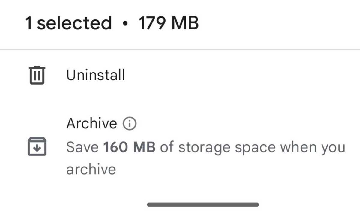 archive apps feature