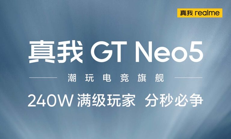 Realme GT Neo 5 240W Snapdragon 8+ Gen 1