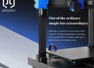 Artillery Sidewinder-X2 3D Printer Με 261.11 ευρώ