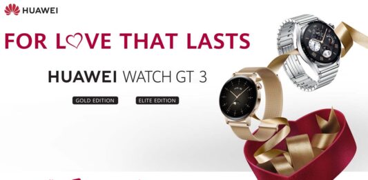 Έρωτας και τεχνολογία με HUAWEI WATCH GT 3 για την Ημέρα του Αγίου Βαλεντίνου HUAWEI WATCH GT 3 Elite and Gold Valentine