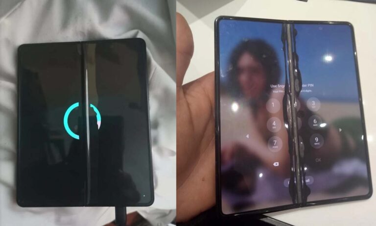 Samsung Galaxy Z Fold 3 Cracks