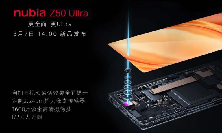 ZTE Nubia Z50 Ultra 4th Gen UDC