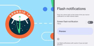 Android 14 Notifications Flash