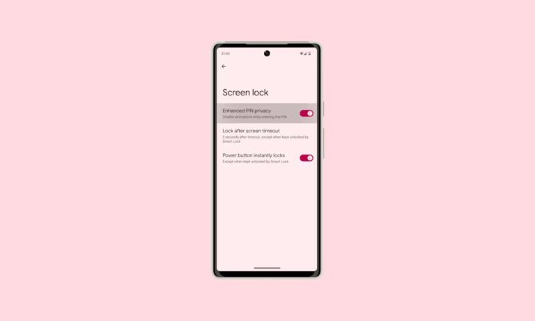 Android 13 14 PIN Safety