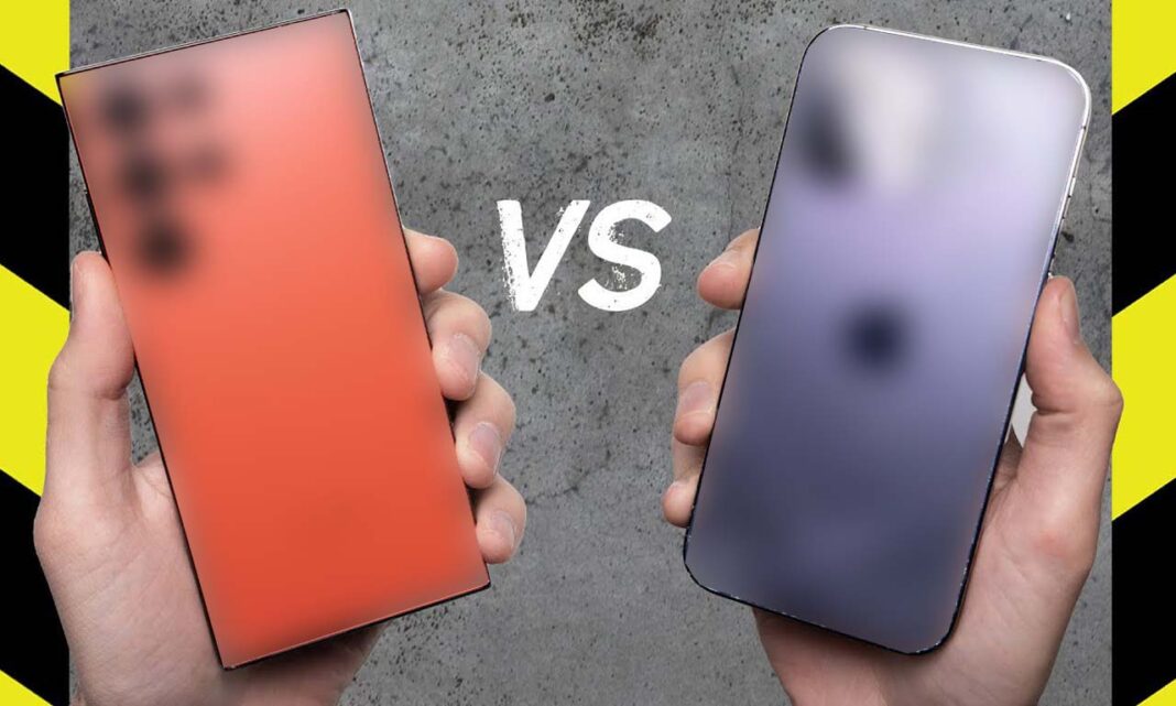 Samsung Galaxy S23 Ultra vs iPhone 14 Pro Max Drop Test