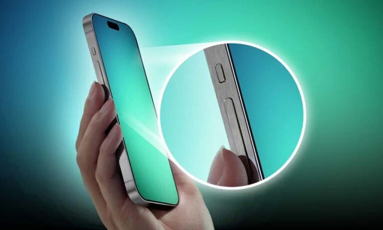 iPhone 15 Pro Max Solid-State Button With Gloves