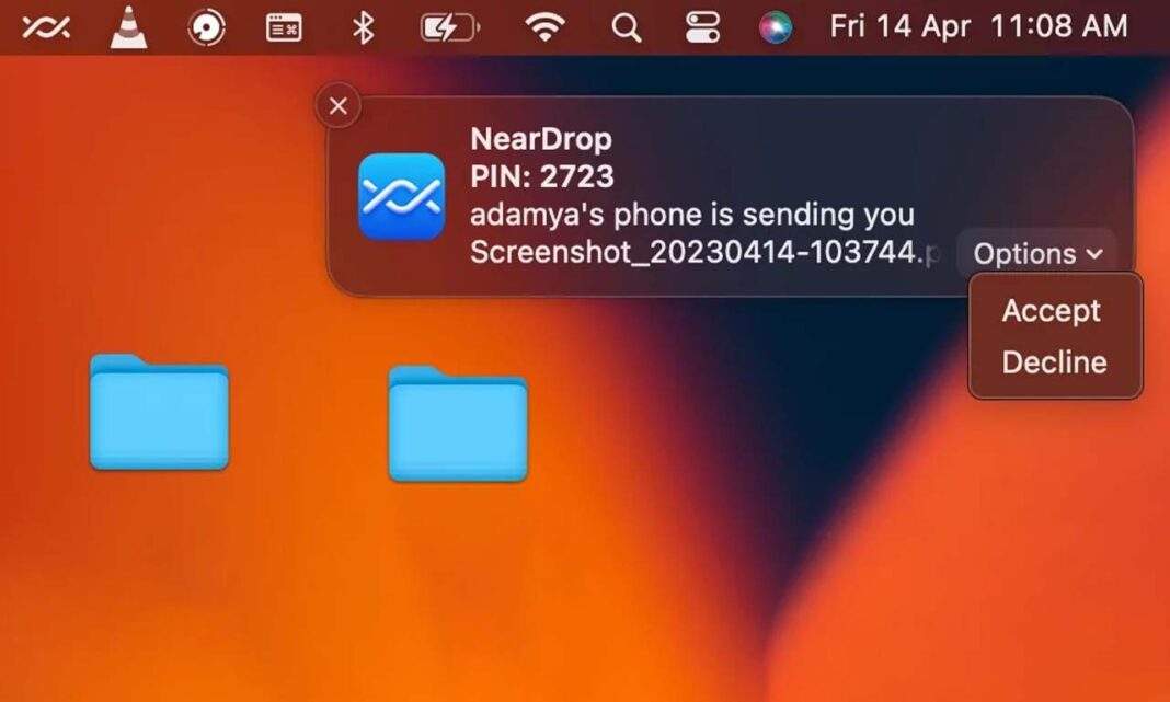 NearDrop macOS Android Nearby Share