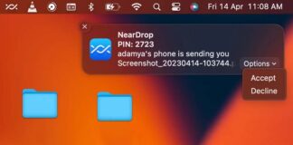 NearDrop macOS Android Nearby Share