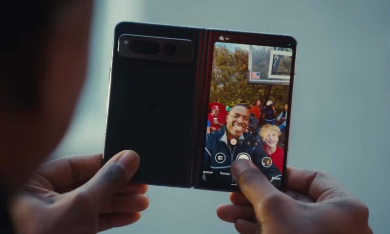 Google Pixel Fold leaked ad video