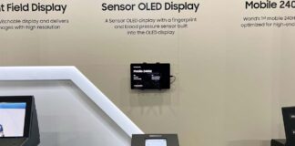 Samsung Sensor OLED Display