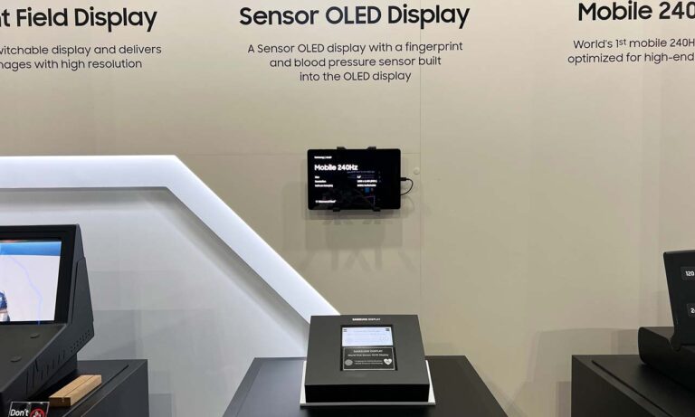 Samsung Sensor OLED Display
