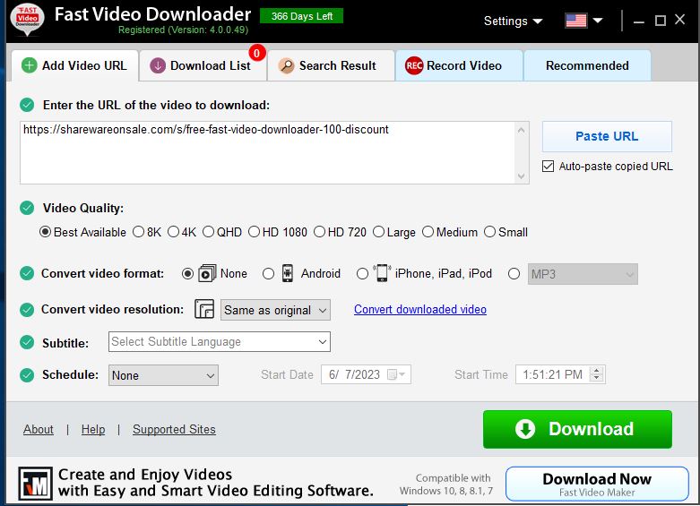 fast video downloader