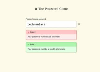 the password game