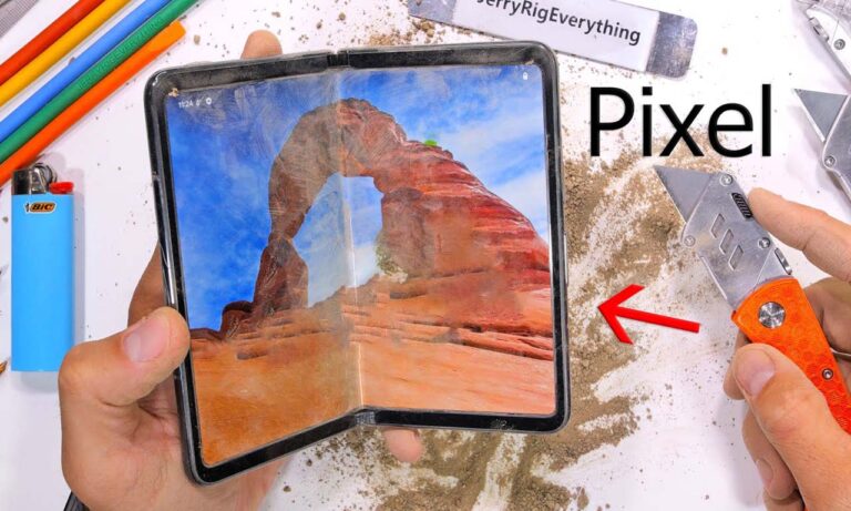 Google Pixel Fold JerryRigEverything