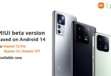 Xiaomi 13 Pro 12T MIUI Android 14 Beta
